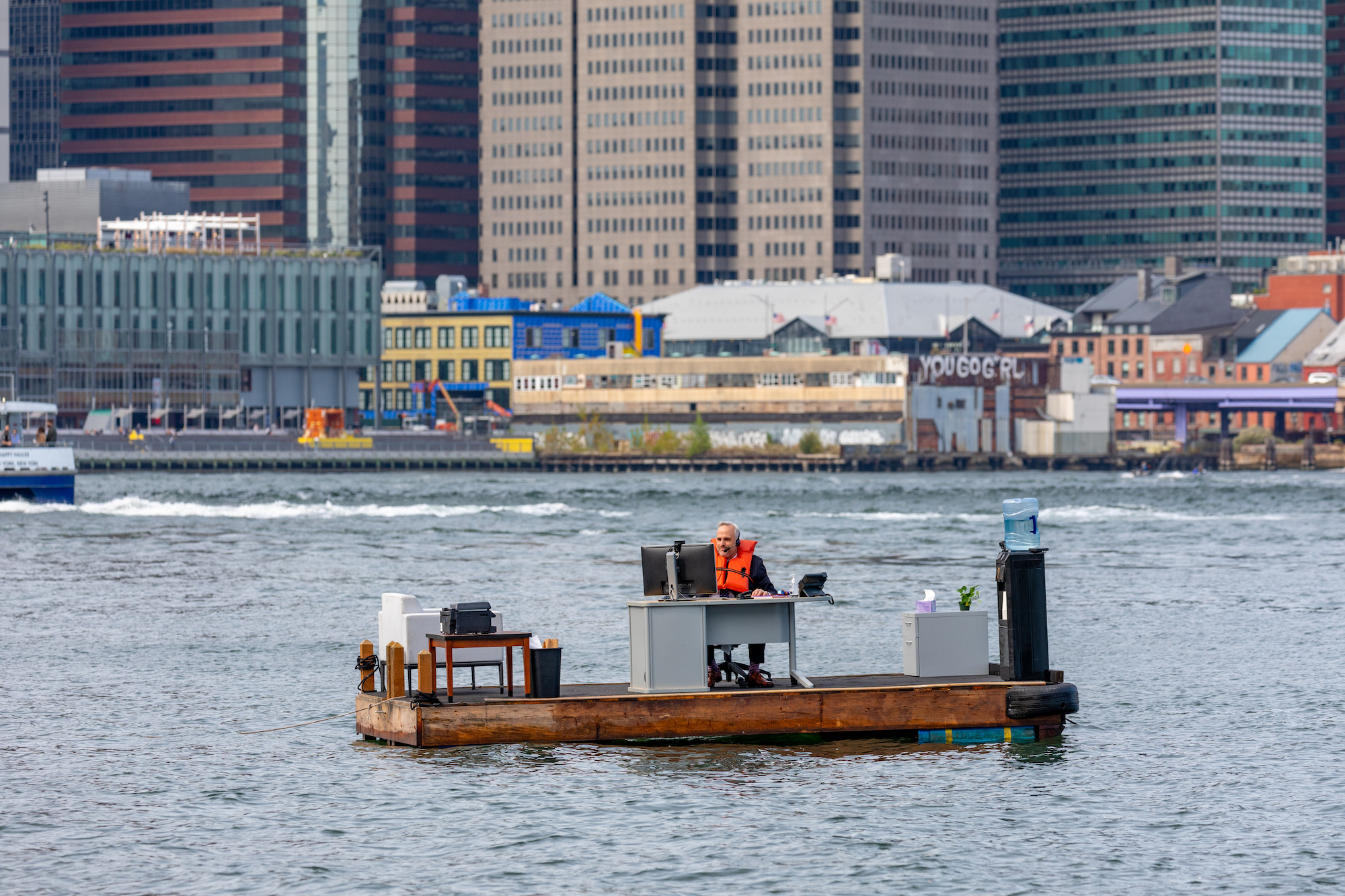 floating office in the east river